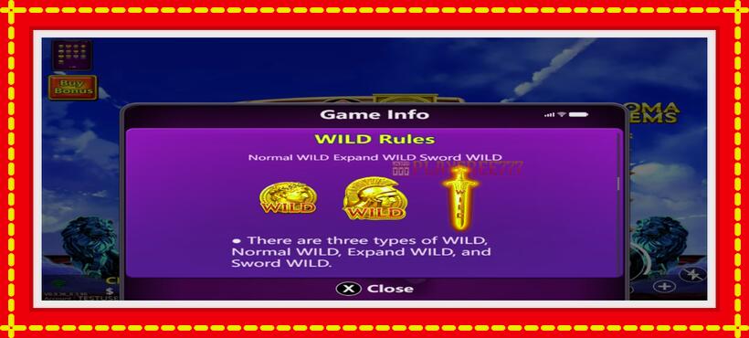 Slot machine Roma Gems with access to free game online, picture 4