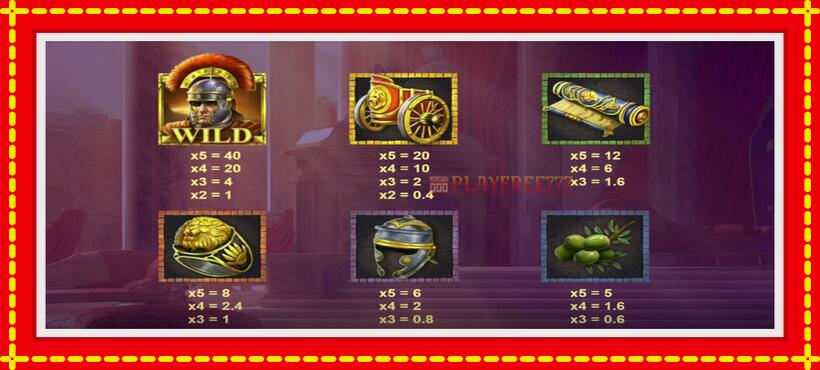 Slot machine Roman Emperors with access to free game online, picture 4