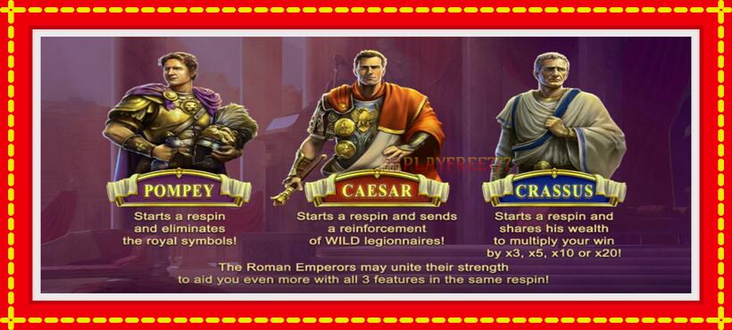 Slot machine Roman Emperors with access to free game online, picture 5