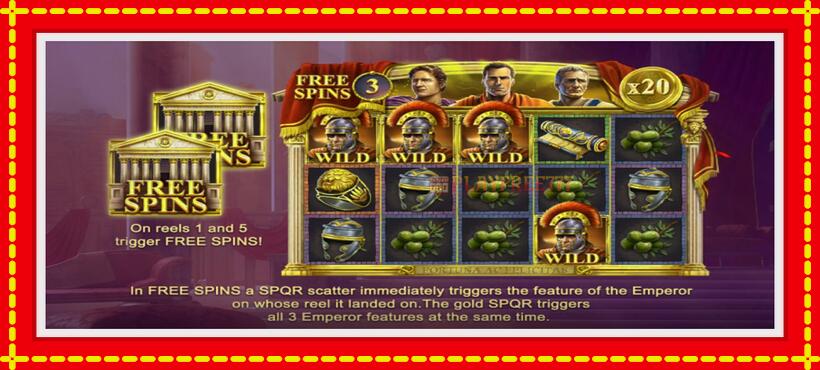 Slot machine Roman Emperors with access to free game online, picture 6