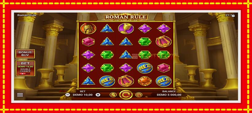 Slot machine Roman Rule with access to free game online, picture 2