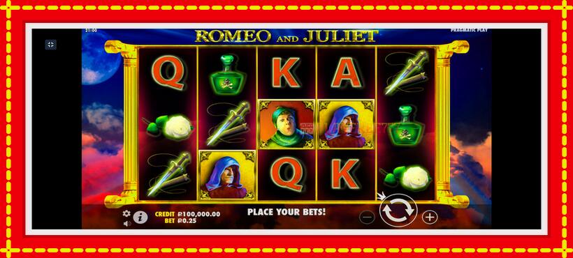 Slot machine Romeo and Juliet with access to free game online, picture 1