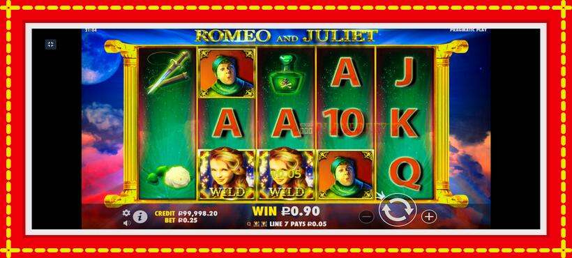 Slot machine Romeo and Juliet with access to free game online, picture 3