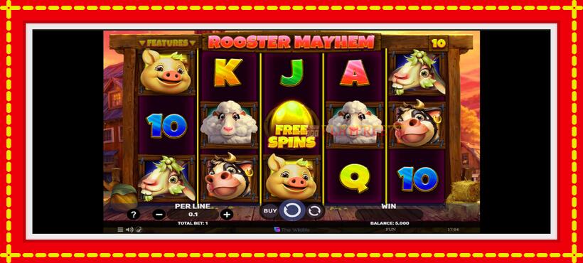 Slot machine Rooster Mayhem with access to free game online, picture 2