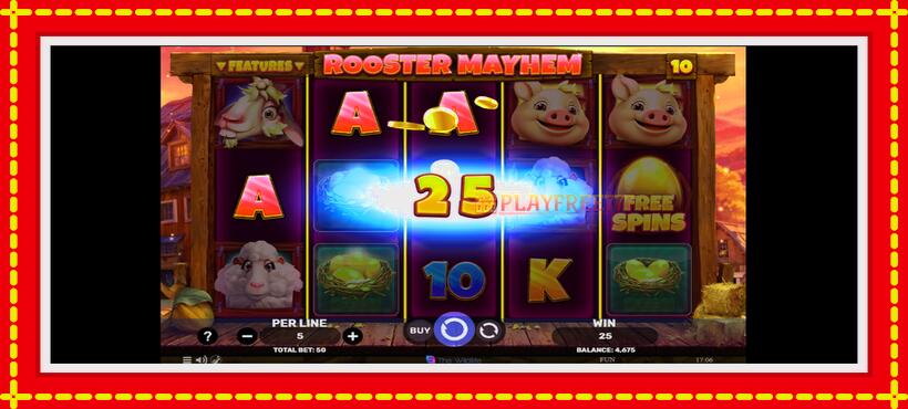 Slot machine Rooster Mayhem with access to free game online, picture 3