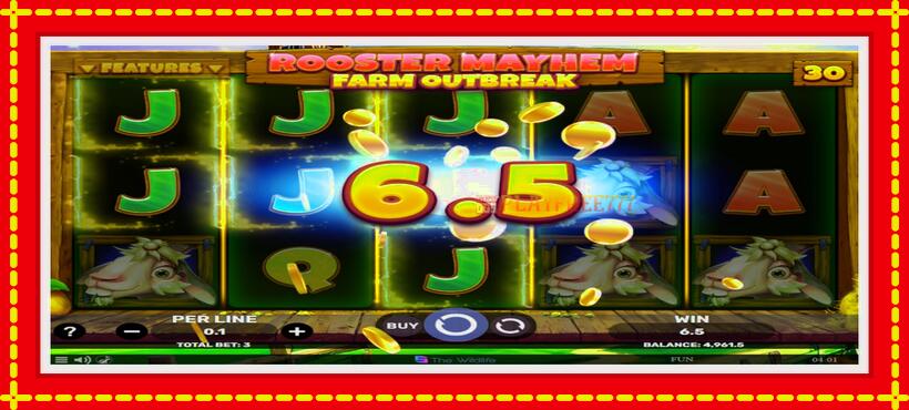 Slot machine Rooster Mayhem Farm Outbreak with access to free game online, picture 3