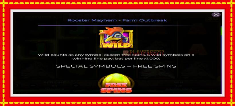 Slot machine Rooster Mayhem Farm Outbreak with access to free game online, picture 4