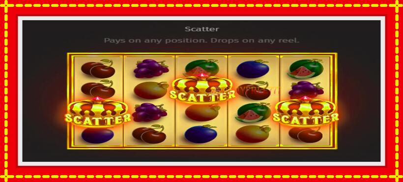 Slot machine Royal Fruits Multilines with access to free game online, picture 5