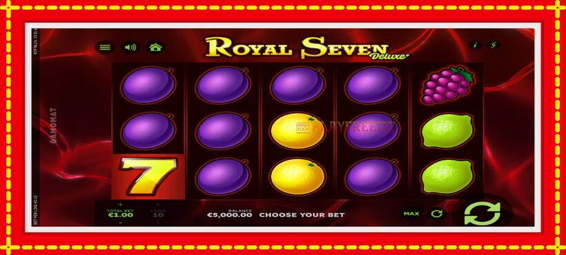 Slot machine Royal Seven Deluxe with access to free game online, picture 2