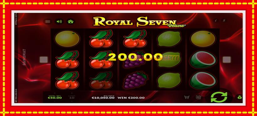 Slot machine Royal Seven Deluxe with access to free game online, picture 4