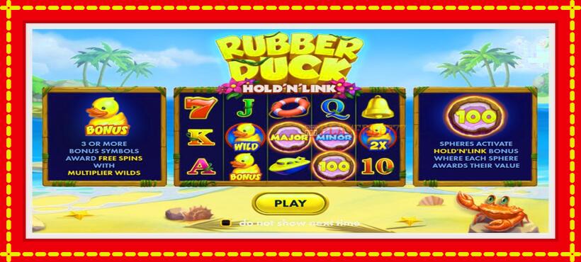 Slot machine Rubber Duck Hold N Link with access to free game online, picture 1