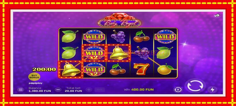 Slot machine Ruby Royal with access to free game online, picture 4