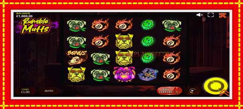 Slot machine Rumble Mutts with access to free game online, picture 2