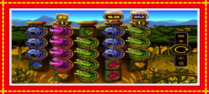 Slot machine Runaway Rhino with access to free game online, picture 1