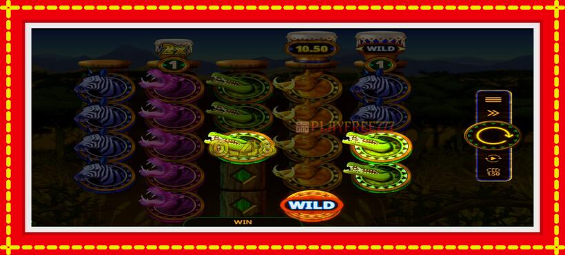 Slot machine Runaway Rhino with access to free game online, picture 2