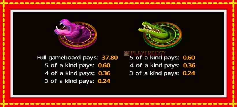 Slot machine Runaway Rhino with access to free game online, picture 4