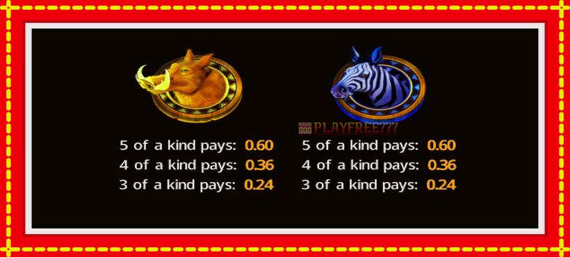 Slot machine Runaway Rhino with access to free game online, picture 5