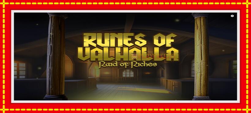 Slot machine Runes of Valhalla with access to free game online, picture 1