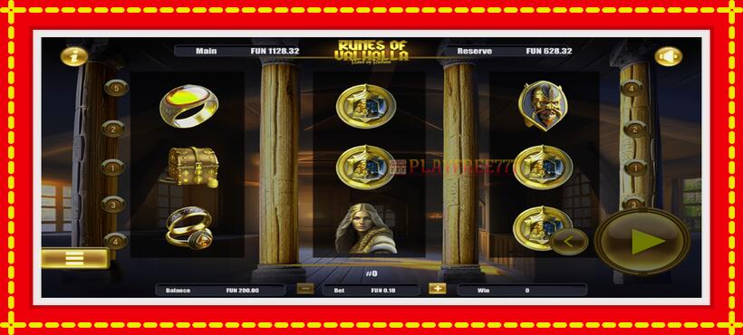 Slot machine Runes of Valhalla with access to free game online, picture 2