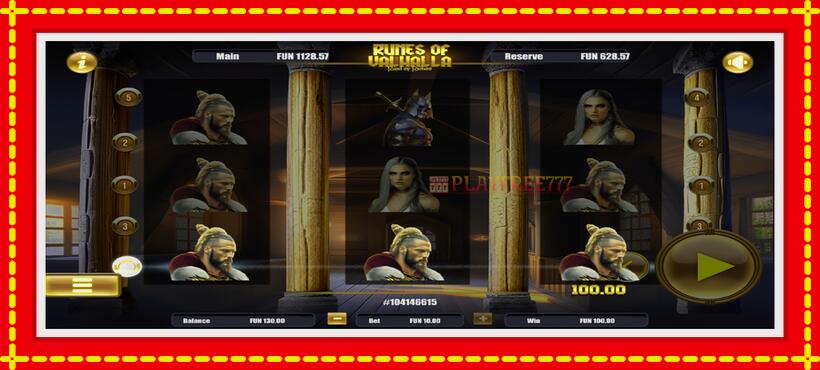 Slot machine Runes of Valhalla with access to free game online, picture 3