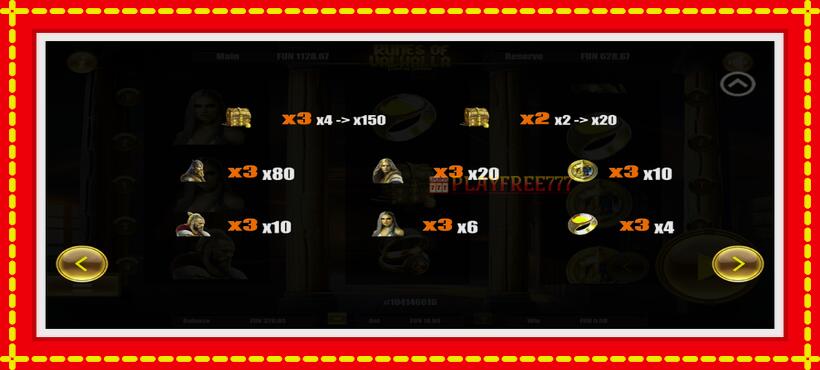 Slot machine Runes of Valhalla with access to free game online, picture 5