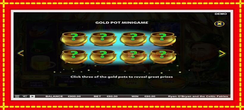 Slot machine Ryan OBryan and the Celtic Fairies with access to free game online, picture 5