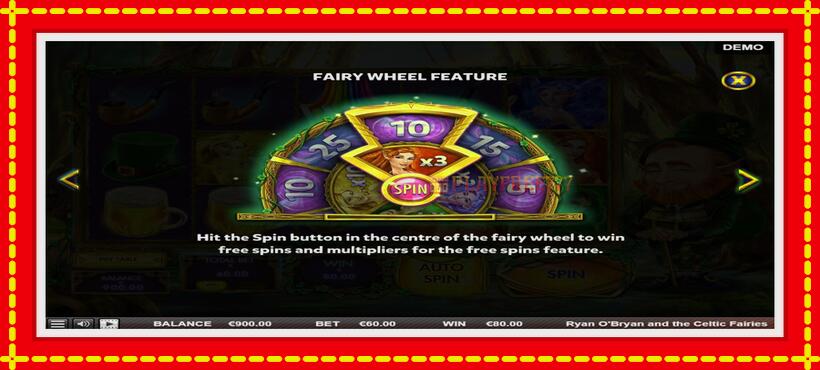 Slot machine Ryan OBryan and the Celtic Fairies with access to free game online, picture 6