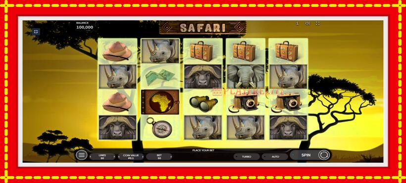 Slot machine Safari with access to free game online, picture 1