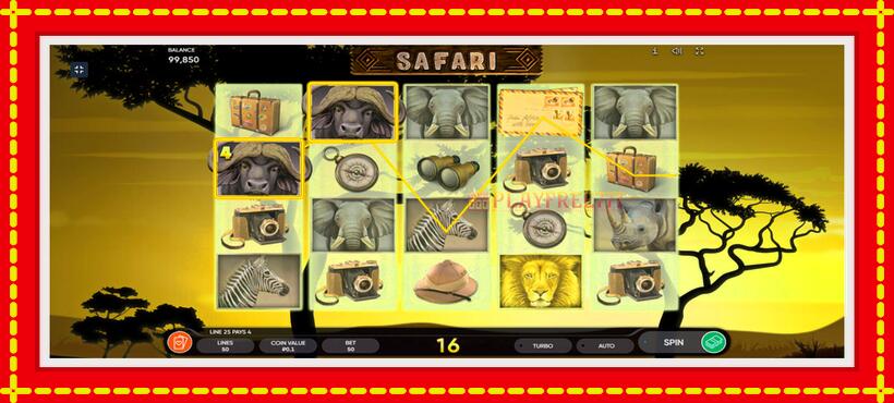 Slot machine Safari with access to free game online, picture 2