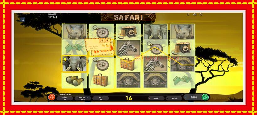 Slot machine Safari with access to free game online, picture 3