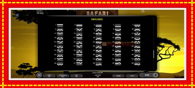 Slot machine Safari with access to free game online, picture 7