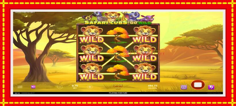 Slot machine Safari Cubs Go Wild with access to free game online, picture 3