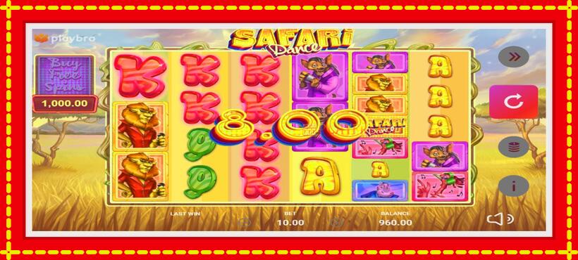 Slot machine Safari Dance with access to free game online, picture 3