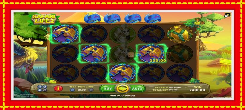 Slot machine Safari Life 2 with access to free game online, picture 4