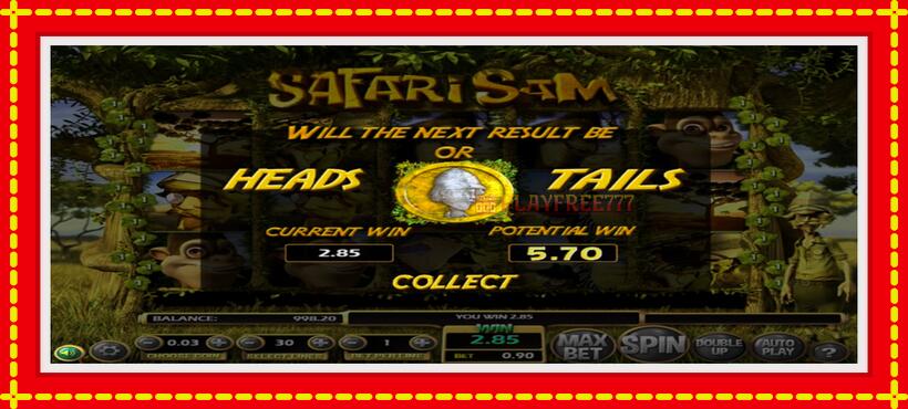 Slot machine Safari Sam with access to free game online, picture 4