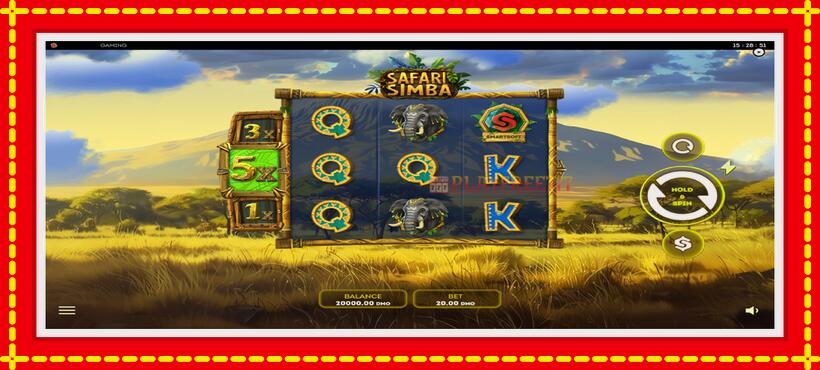 Slot machine Safari Simba with access to free game online, picture 1