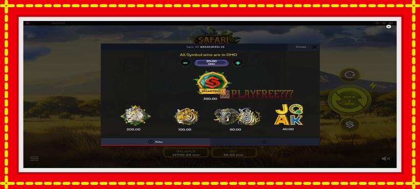 Slot machine Safari Simba with access to free game online, picture 6