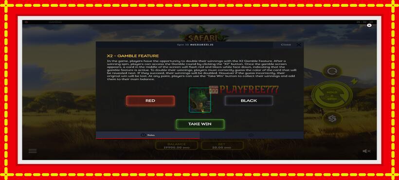 Slot machine Safari Simba with access to free game online, picture 7