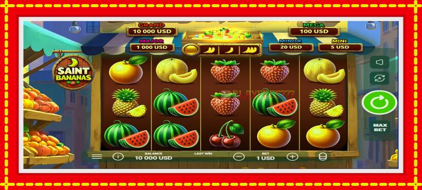 Slot machine Saint Bananas with access to free game online, picture 1