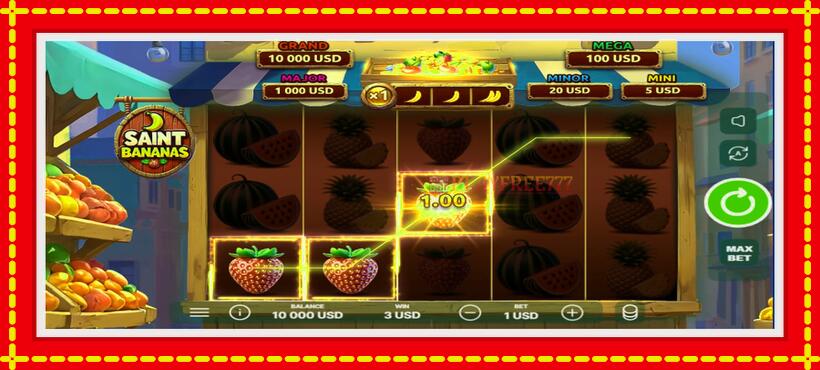 Slot machine Saint Bananas with access to free game online, picture 3