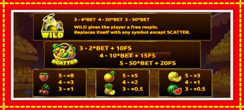 Slot machine Saint Bananas with access to free game online, picture 5