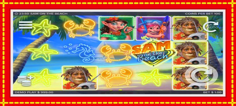 Slot machine Sam on the Beach with access to free game online, picture 1