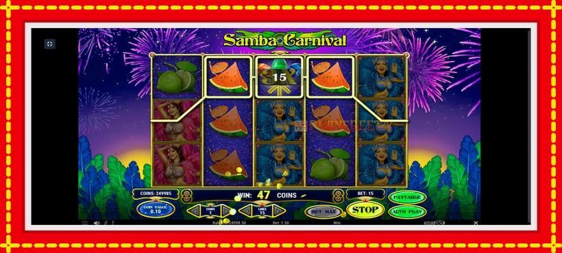 Slot machine Samba Carnival with access to free game online, picture 2