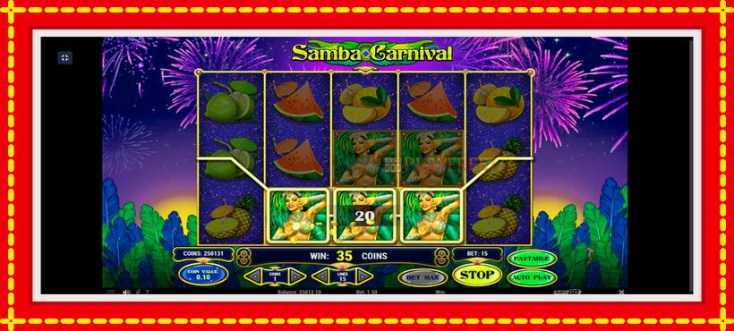 Slot machine Samba Carnival with access to free game online, picture 4