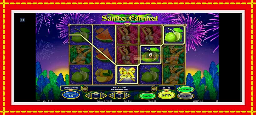 Slot machine Samba Carnival with access to free game online, picture 8