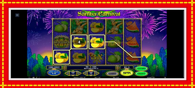 Slot machine Samba Carnival with access to free game online, picture 9