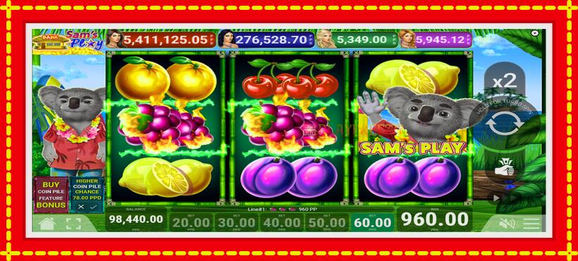 Slot machine Sams Play with access to free game online, picture 2