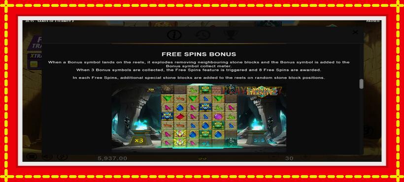 Slot machine Sands of Eternity 2 with access to free game online, picture 5