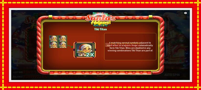 Slot machine Santas Helpers with access to free game online, picture 6