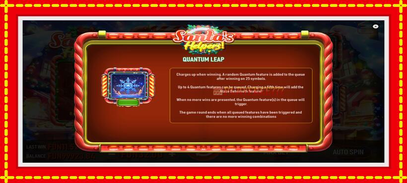 Slot machine Santas Helpers with access to free game online, picture 7